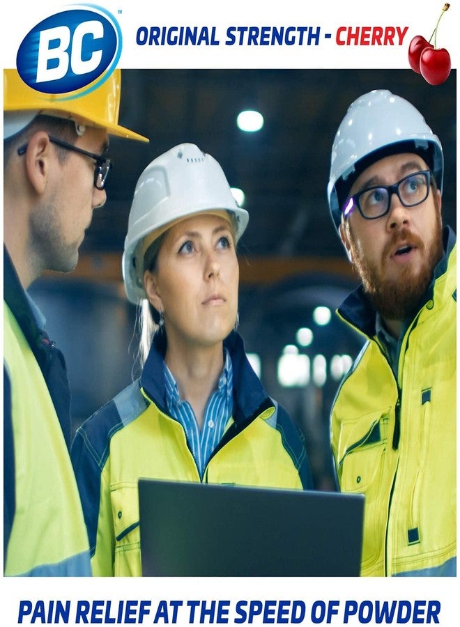 بي سي مسكن ألم بودرة بي سي، أكياس أسبرين سريعة الذوبان بنكهة الكرز، 24 كيس بودرة (عبوة من 6 أكياس) - Image 5